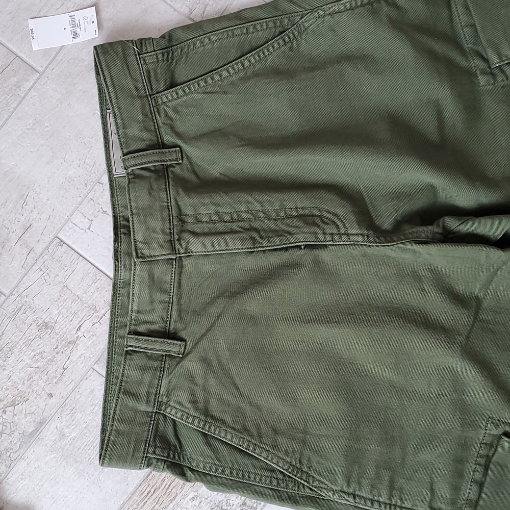 GAP Women's Size 4 Olive Green Baggy Cargo Pants 100% Cotton - Picture 8 of 13